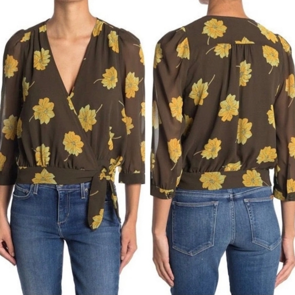 Madewell Effie Floral Wrap Top